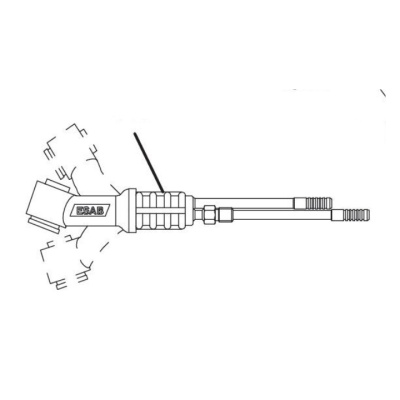 Шейка горелки ESAB TXH251F Torch Head Flexible