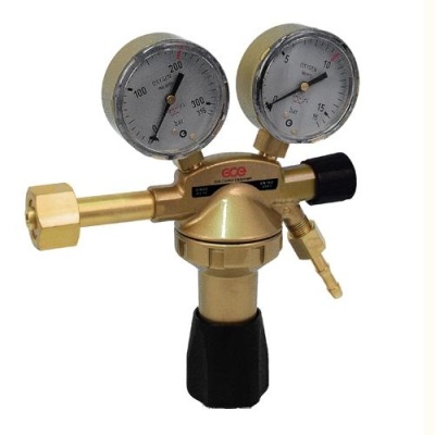 Регулятор для углекислоты и аргона GCE DIN ARG - Aргон/CO2 - 200/ - бар, вх. W21,8x1/14"; вых. G1/4"; 0-32 л/мин