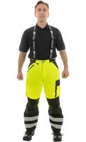Брюки сигнальные зимние BRODEKS KW308, желтый/черный