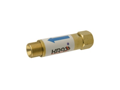 Затвор предохранительный KRASS ЗП-К-10 (кислород) выход редуктора М16х1,5/М16х1,5 (2117568)