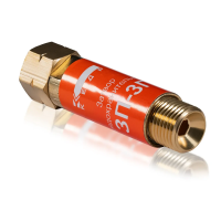 Затвор предохранительный Кедр ЗП-3Г (пропан, ацетилен), на вход резака /горелки, М16х1,5LH левая резьба