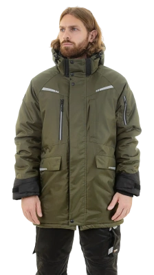 Куртка-парка зимняя BRODEKS KW215, хаки