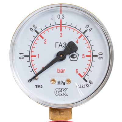 Манометр пропановый KRASS 0,3/0,6 МПа, 63 мм, G1/4" (2190143PV)