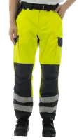 Брюки сигнальные BRODEKS KS313, желтый/черный