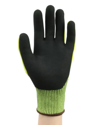 Перчатки рабочие противоударные BRODEKS GC-22i, серый/черный/желтый