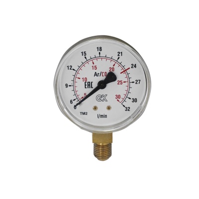 Расходомер KRASS Ar/CO2 30/40 l/min, диам. 63 мм Расходомер KRASS Ar/CO2 30/40 l/min, диам. 63 мм