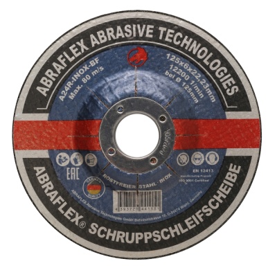 Круг зачистной Abraflex 125x6x22,23 A-24R INOX BF (нерж)