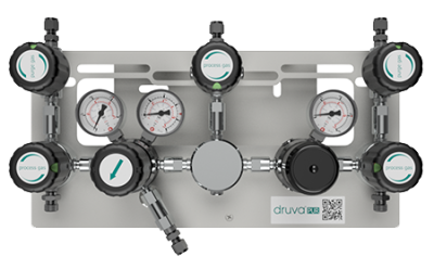 Рампа полуавтоматическая одноступенчатая GCE Druva MPLH0SS из хромированной латуни