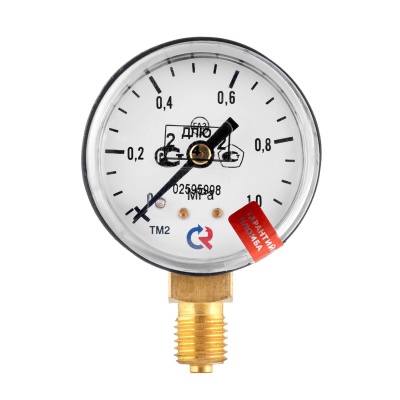 Манометр ПТК 1,0 МПа, углекислый газ, с поверкой Манометр ПТК 1,0 МПа, углекислый газ, с поверкой