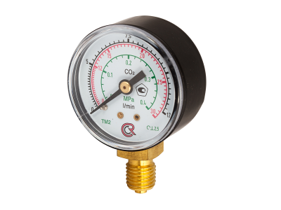 Манометр Сварог ТМ-210Р 0,4 МПа 0-30/12 л/мин СО2, Углекислота Манометр Сварог ТМ-210Р 0,4 МПа 0-30/12 л/мин СО2, Углекислота
