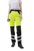 Брюки сигнальные женские BRODEKS KS319, желтый/черный