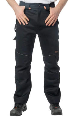 Брюки сварщика BRODEKS FS38-02, 2 класс, черный