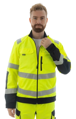 Куртка сигнальная BRODEKS KS218, желтый/черный