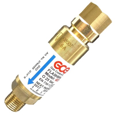 Затвор предохранительный GCE SG-3 (SP 34/FR 34, GVO 10) Кислород вх./вых. G1/4" (0764469)