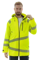 Куртка-парка сигнальная летняя BRODEKS KS223, желтый