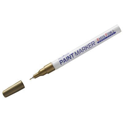 Маркер-краска MunHwa Extra Fine Paint Marker золото, 1мм, нитро-основа, EFPM-07 Маркер-краска MunHwa Extra Fine Paint Marker золото, 1мм, нитро-основа, EFPM-07