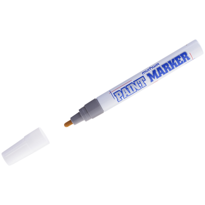 Маркер-краска MunHwa серебро, 4мм, нитро-основа, PM-06 Маркер-краска MunHwa серебро, 4мм, нитро-основа, PM-06