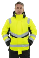 Куртка сигнальная зимняя BRODEKS KW216, желтый/черный