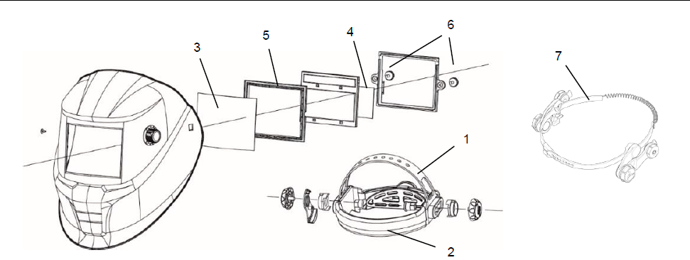 Запасные и расходные части маски сварочной ESAB Savage A41