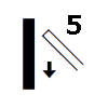 Положение 5 проволоки: Вертикальное сверху вниз