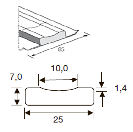 OK Backing Concave 10