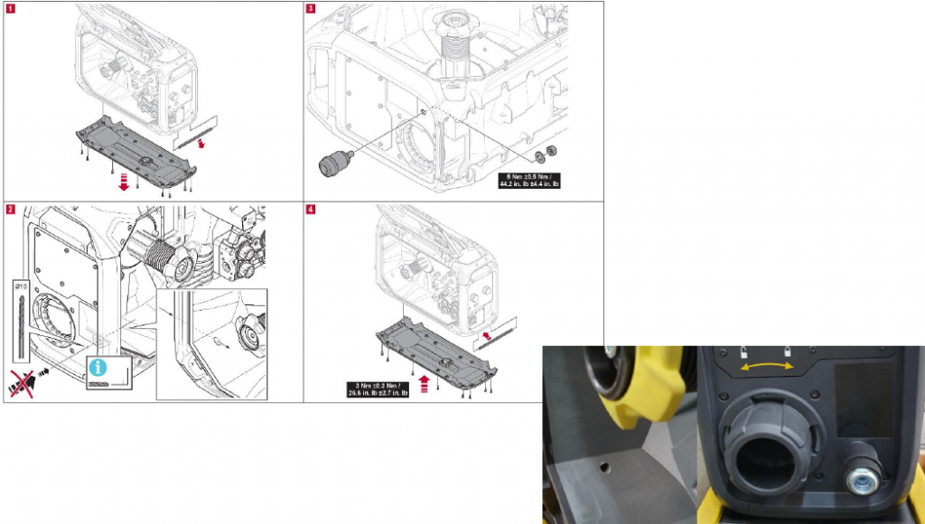 Подключение блока подачи ESAB Robust Feed к системе MARATHON PAC Подключение блока подачи ESAB Robust Feed к системе MARATHON PAC