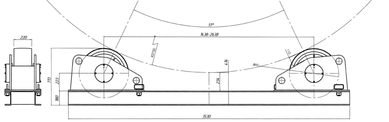 Холостая роликовая опора 25-TNAS, 1 шт. Холостая роликовая опора 25-TNAS, 1 шт.