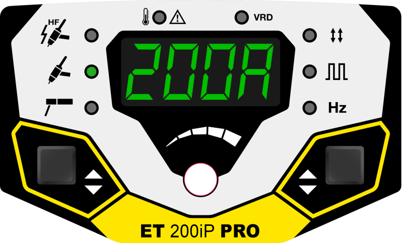Панель управления сварочного аппарата ЭСАБ Rogue ET 200iP Pro