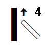 Положение 4 электродов OK 46 16: Вертикальное снизу вверх