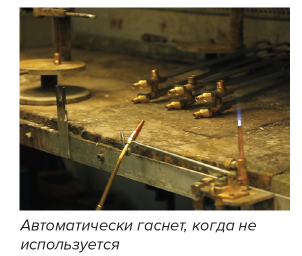 Автоматически гаснет, когда не используется