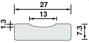 OK Backing Concave 13 OK Backing Concave 13