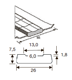 OK Backing Rectangular 13