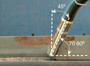 2F/PB – угловой шов, сварка в угол
