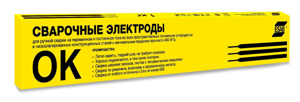Производство электродов ЭСАБ в упаковке 1 килограмм