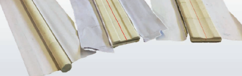 Закрепление керамической подкладки под металлическим листом с помощью самоклеящейся алюминиевой фольги.