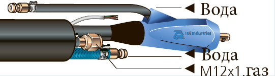TSB 35/50 ( Ø 13 мм ), вода, M12x1,газ