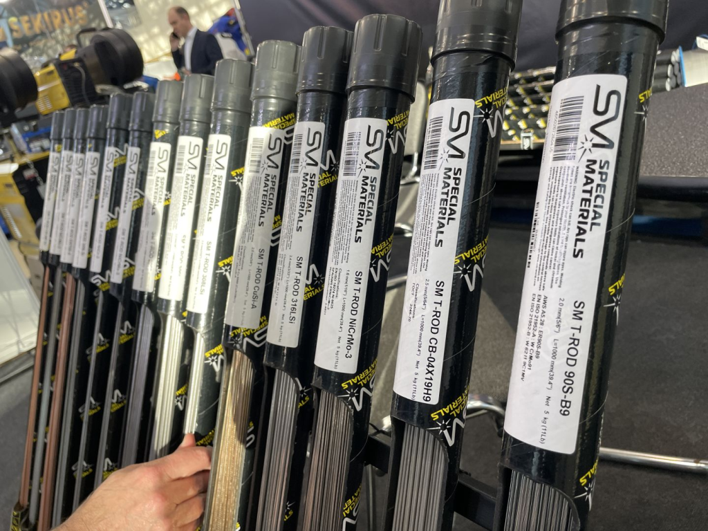 Стенд сварочных материалов SM от компании Специальные материалы на выставке Rusweld 2022 Стенд сварочных материалов SM от компании Специальные материалы на выставке Rusweld 2022