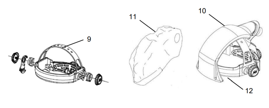 Запасные части для маски ESAB G50 Запасные части для маски ESAB G50