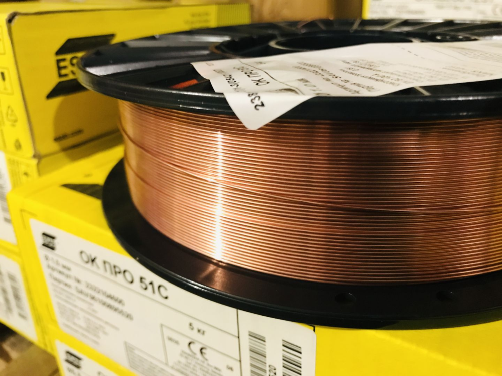 Сварочная проволока 2322084600 OK ПРО 51C 0.8mm 5kg  Сварочная проволока 2322084600 OK ПРО 51C 0.8mm 5kg