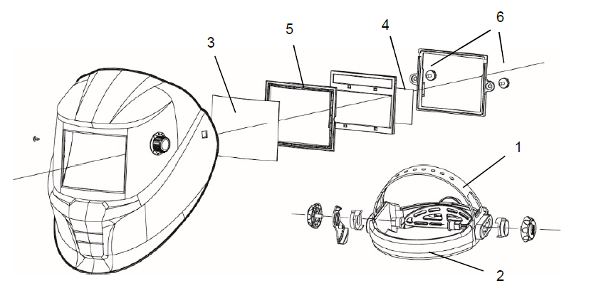 Устройство сварочной маски ESAB Savage A40 Устройство сварочной маски ESAB Savage A40