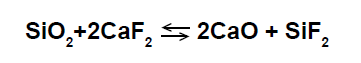 Формула взаимодействия оксида кремния и фторида кальция