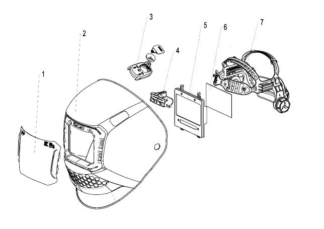 Запасные и расходные части маски сварочной ESAB Savage A50 Lux