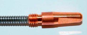 Проходное сечение контактного наконечника и проволокопровода должны соответствовать диаметру применяемой проволоки