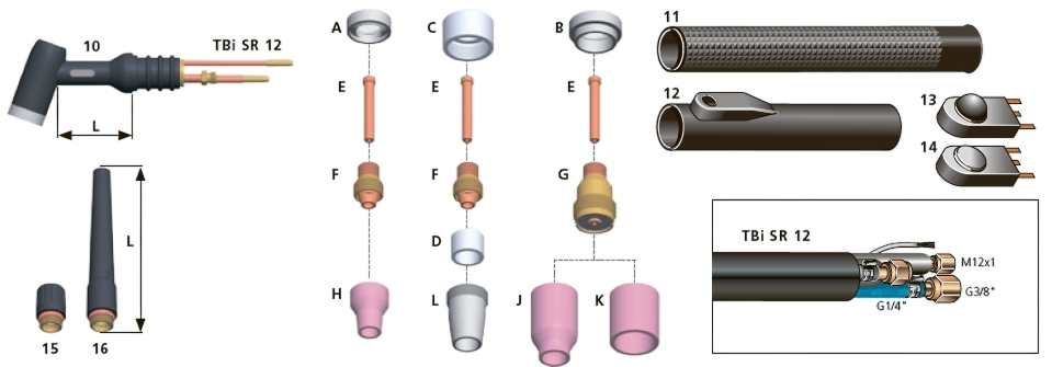 Комплектующие TBi SR 12 Комплектующие TBi SR 12