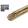 Прутки присадочные ПТК TIG латунь (CuZn40) ф 2,4 мм х 1000 мм (1,0кг) (007.100.273)