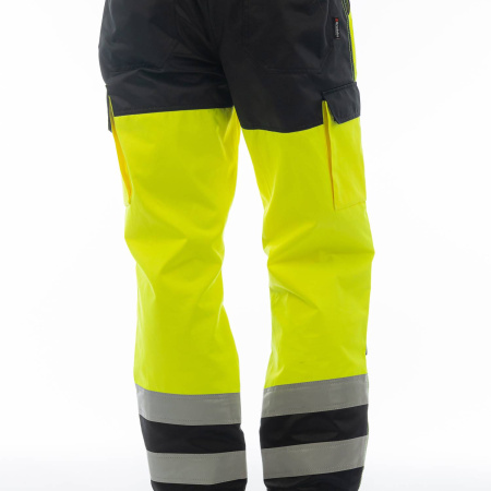 Брюки сигнальные BRODEKS KS313, желтый/черный (46) (KS313YELLOW46)