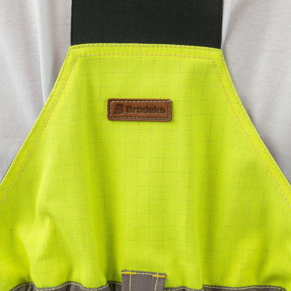 Полукомбинезон мультизащитный BRODEKS MS48-61, желтый/серый (S) (MS48-61YELLOWS)