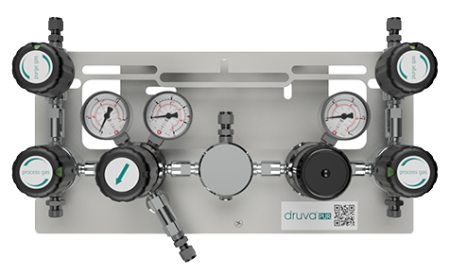 Рампа полуавтоматическая одноступенчатая GCE Druva MPLH0SS из хромированной латуни