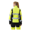 Куртка сигнальная женская BRODEKS KS229, желтый/черный (XS) (KS229YELLOWXS)