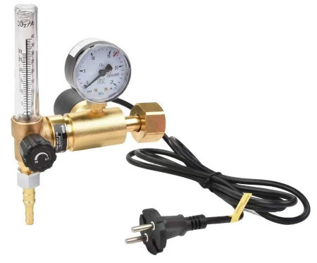 Регулятор KRASS У 30/АР 40П Р 36V с ротаметром и встроенным подогревателем 36V - 15/- МПа, вх. G3/4"; вых. М16х1,5; 30 л/мин